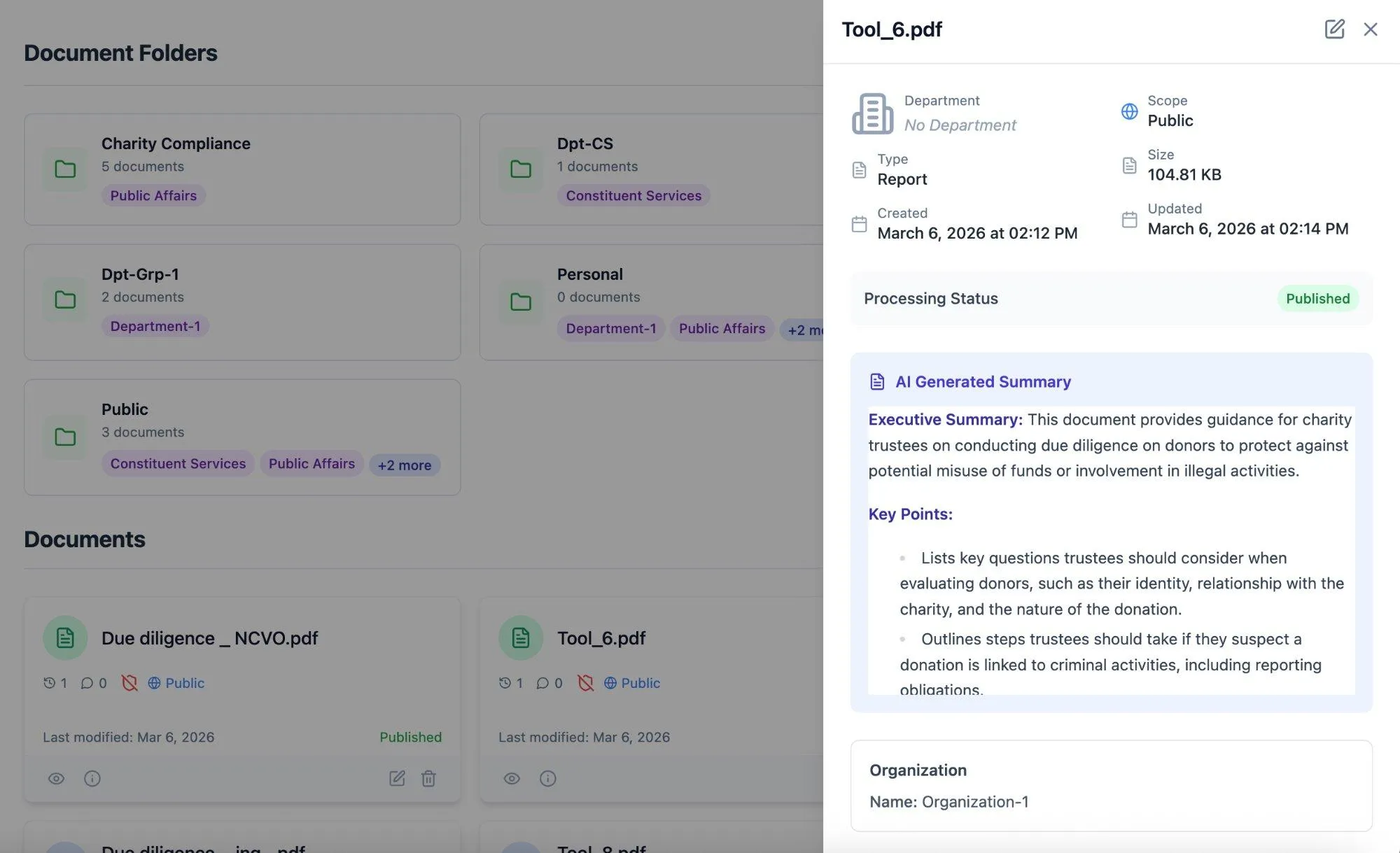 GovTech - AI Document Intelligence Platform